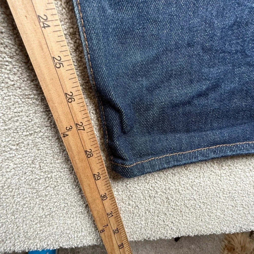 Levis 501 Original Fit Dark Wash Indigo Straight Leg Button Fly Jeans 38x30